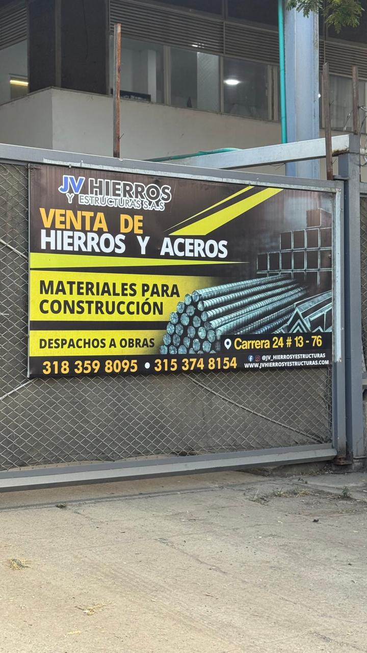 Aviso exterior de JV Hierros y Estructuras S.A.S.